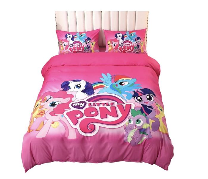 Little Pony 3D Custom Print Kids Duvet Cover Set -Three Quarter