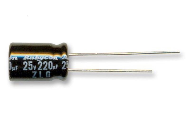 Rubycon (16ZLG470MEFC10X12.5) Electrolytic Capacitor, Miniature 47 µF, 16V