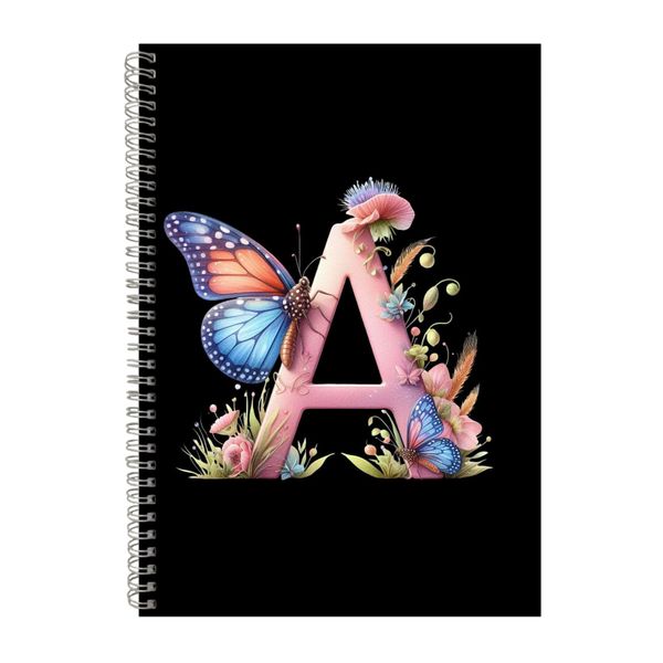 Butterfly S A4 Notebook Spiral Lined Trendy Notepad Gift Idea 314