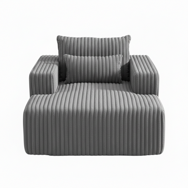 Armoire 1 Seater Couch Grey