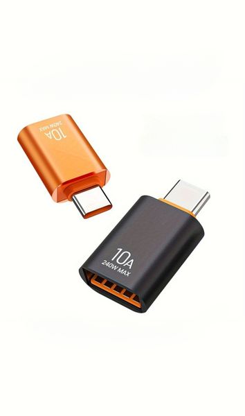 2 Pack - 6A OTG U Disk Charging Converter Type-C to USB 3.0