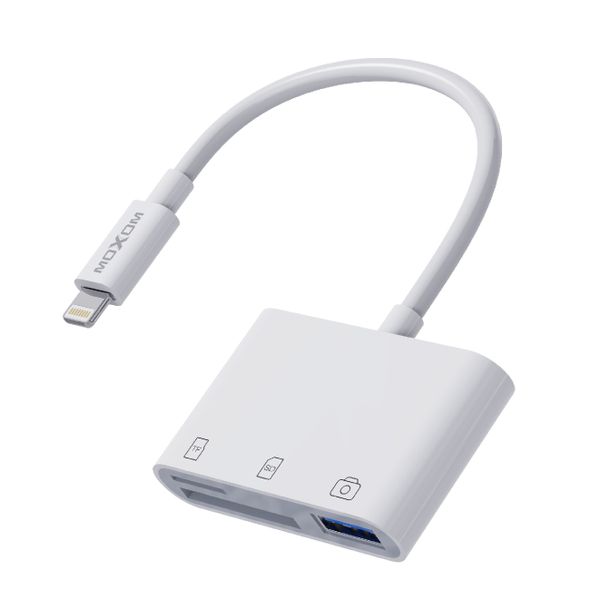 MOXOM MX-AX52 OTG 3 in 1 to lightning USB