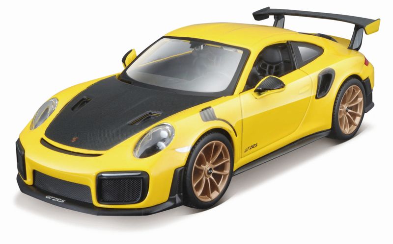 Maisto 1/24 Porsche 911 GT2 RS (Kit) - Yellow