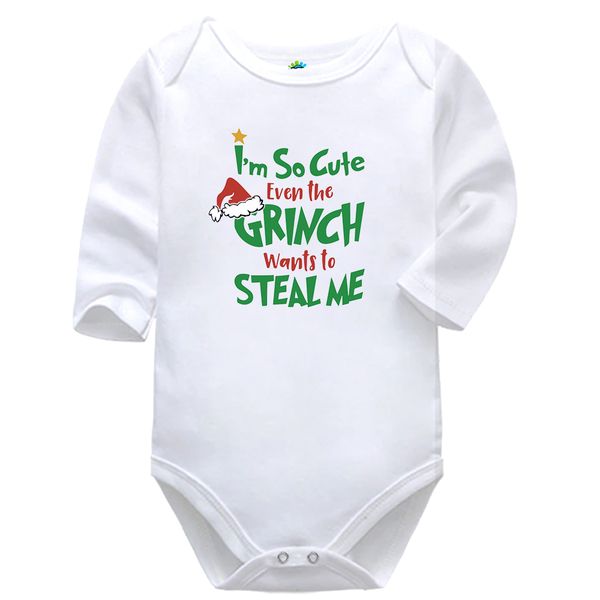 So Cute Christmas Festive Season Baby Vest Bodysuit Onesie Long Sleeve