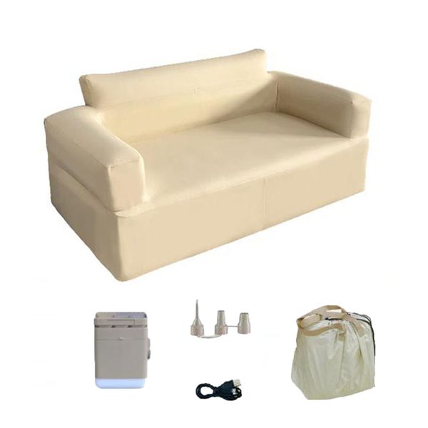 Inflatable Couch Outdoor Portable Foldable Inflatable Camping Sofa Chair