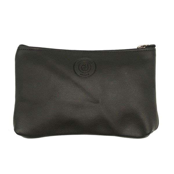 Minx Genuine Leather Black Clutch bag