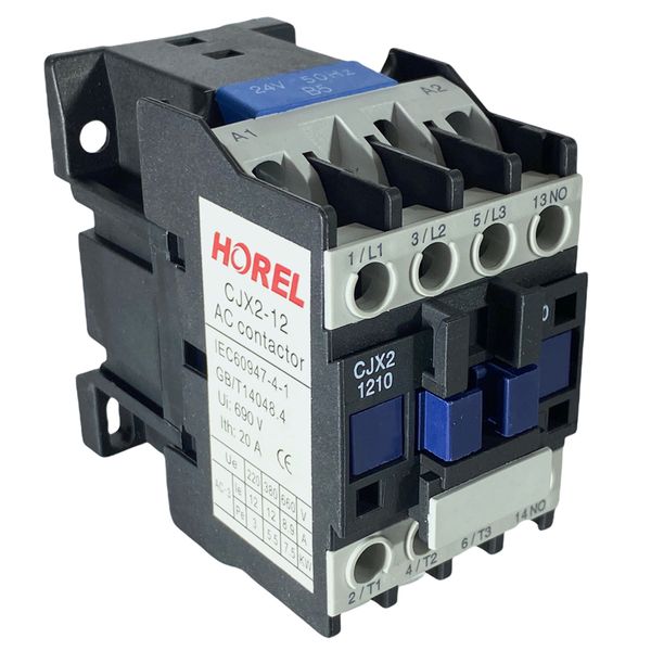 12Amp - 3 Phase Contactor - N/O - 24V AC Coil
