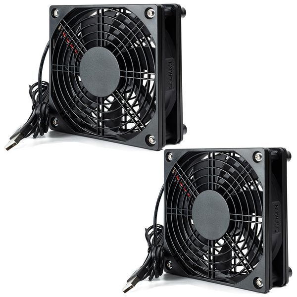 120mm Case Fan for PC/TV Box/Receiver/AV Cabin/PS4/Router - 2PCS