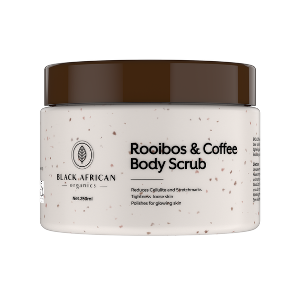 Luxurious Rooibos &amp; Coffee Skin Firming Body Scrub - Stretchmarks 300g