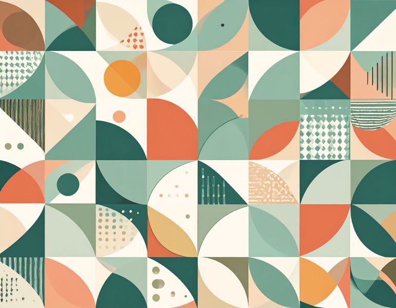 Abstract Art Canvas Ready to Hang Contemporary Art - Geometric Minimalism