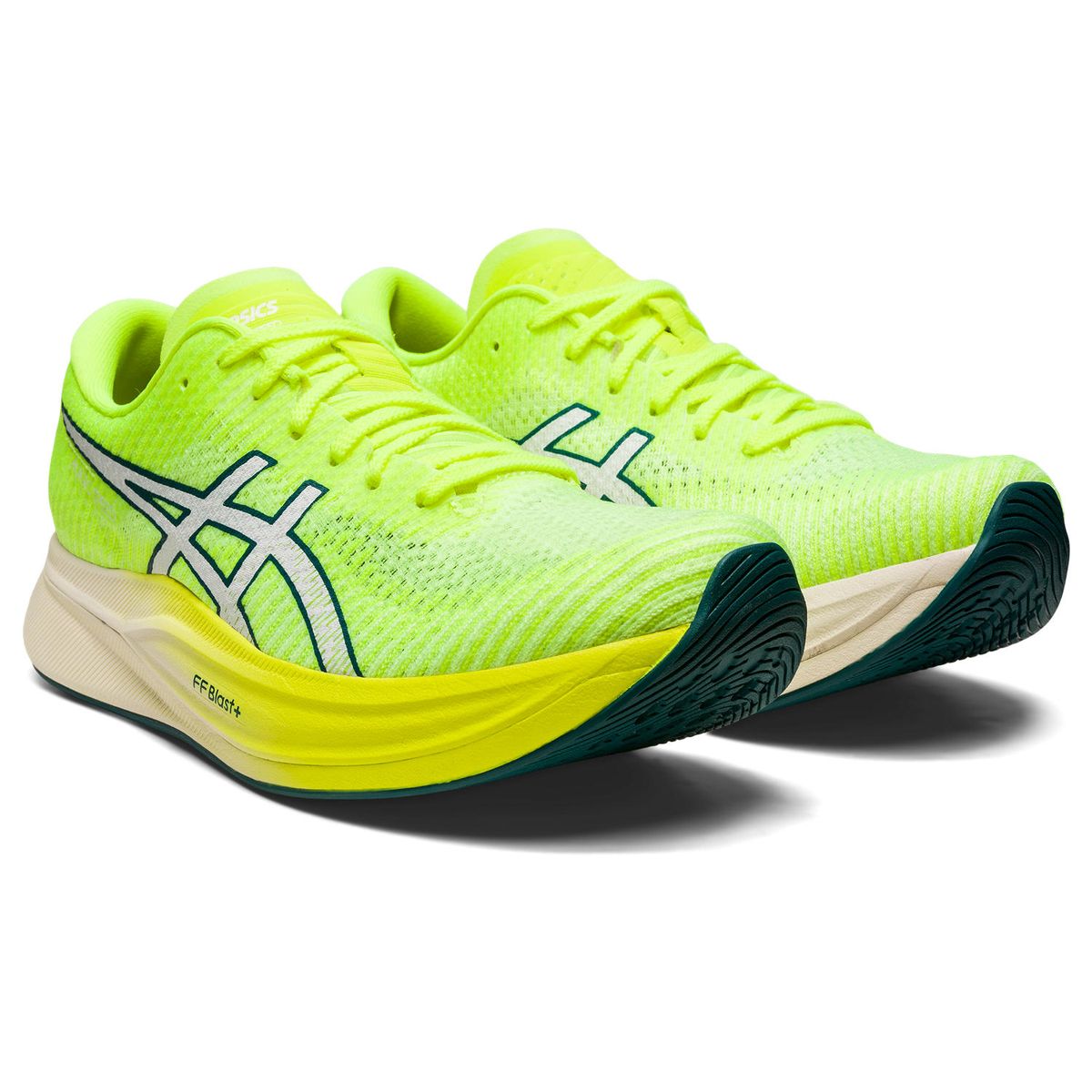 Asics Women's Magic Speed 2 Road Running Shoes - Safety Yellow/White ...