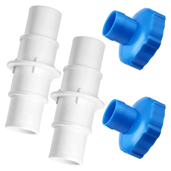 4Pcs Pool Hose Adapter Kit,1-1/4In or 1-1/2In Hose Connector Coupling