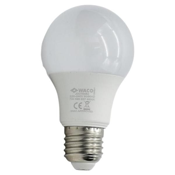 Waco - LED Sphere Bulb / Lamp A60 E27 6500K Cool Day Light - 9W