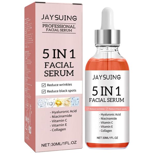5-in-1 Facial Serum Hydrating Whitening Anti Aging &amp; Acne &amp; Wrinkle 30ml