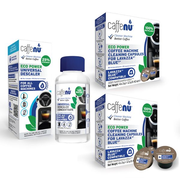 Caffenu Coffee Machine Cleaning Kit - Lavazza Blue compatible