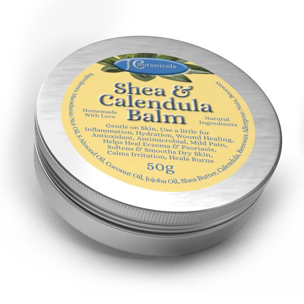 JC Botanicals Natural Herbal Shea Butter &amp; Calendula Healing Balm 50g