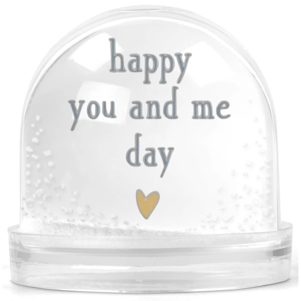 Happy You And Me Anniversary Gift Snow Globe