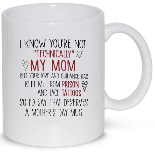 Technically My Mom Step Mom Mother's Day Gift Coffee Mug