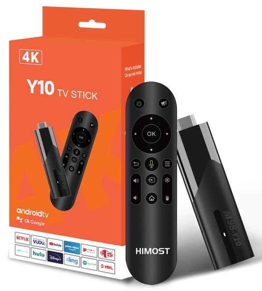 HiMost Y10 TV Box 4K TV Stick-Netflix Certifed,Disney+,PrimeVideo Supported