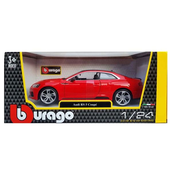 Bburago-1/24 Plus Audi Rs 5 Coupe (2019)- Red