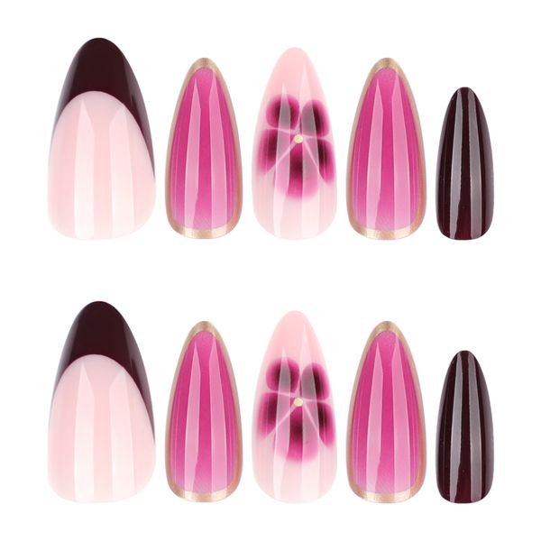 Nail Art-Flower Wearable Nail Tips