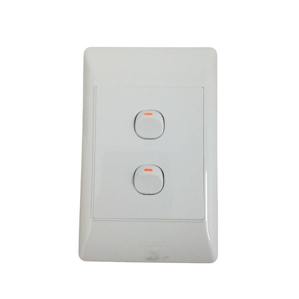 P Piper 4 X 2 2 Lever 1 Way Switch White - 3 Pack