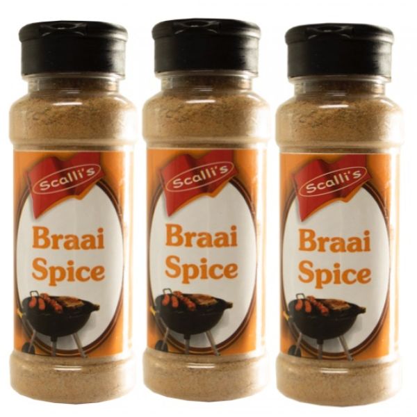 Scalli’s Braai Spice Value Pack- 3X200ml