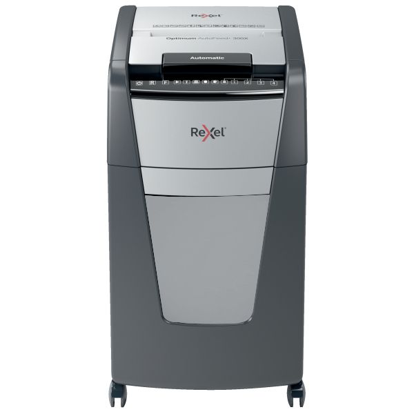 Rexel Optimum AutoFeed+ 300X Automatic Cross Cut P4 Paper Shredder