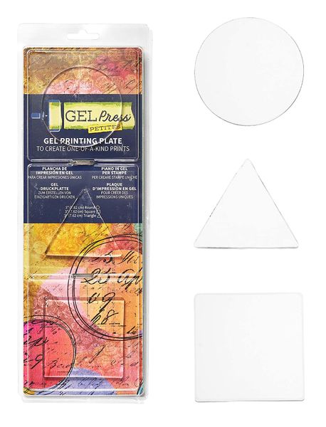 Gel Press Monoprinting Gel Plate Petites -3's - 7.62cm / 3" Circle