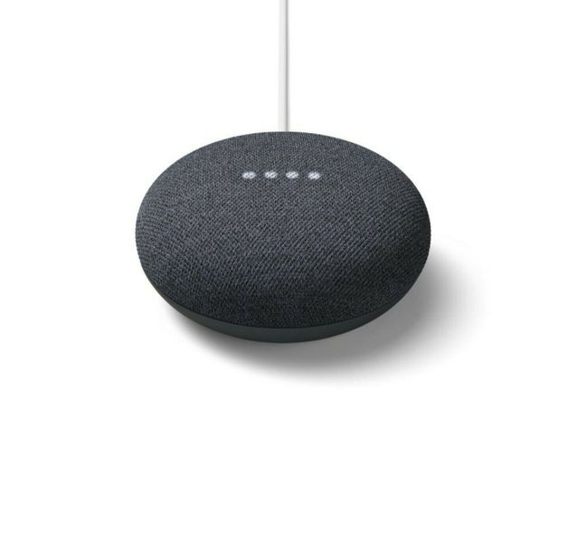 Google Nest Mini (2nd Gen) Smart Speaker Home Assistant - Charcoal