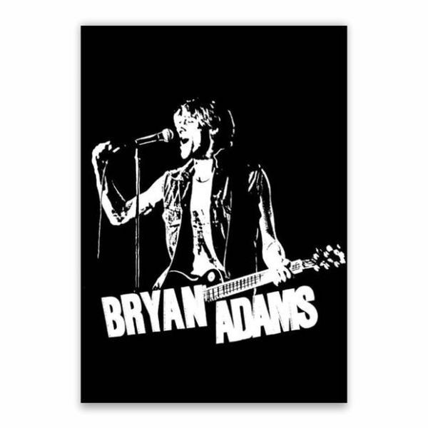 Bryan Adams Black And White Poster - A1