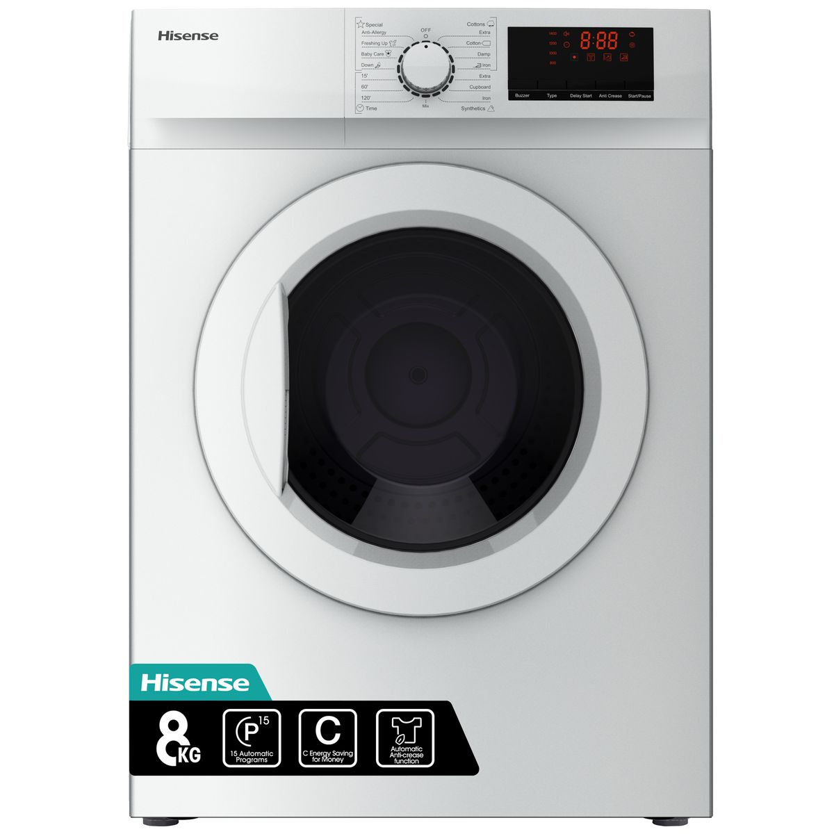 Hisense Vented Tumble Dryer 8kg Silver Shop Today. Get it