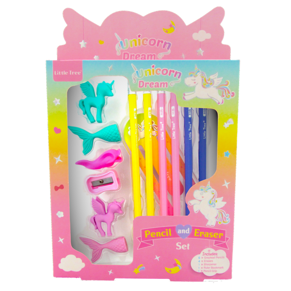 Kids Pencil &amp; Eraser Set