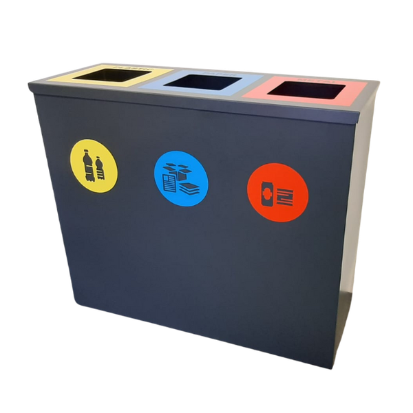 Recycle Aluminium Waste Bin 80cm x 95cm x 35cm