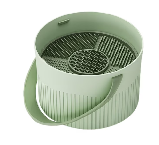 A Bowl for Cleaning Makeup Brushes, Drying and Storing Cosmetic Accessories