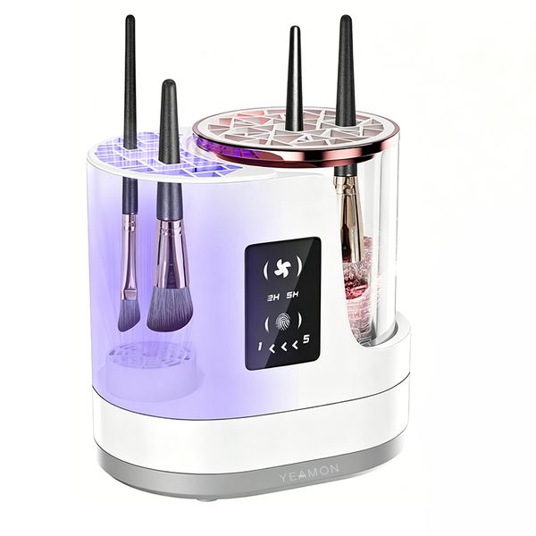 3-in-1 Electric Makeup Brush Cleaner &amp; Dryer, USB Automatic Cleaner