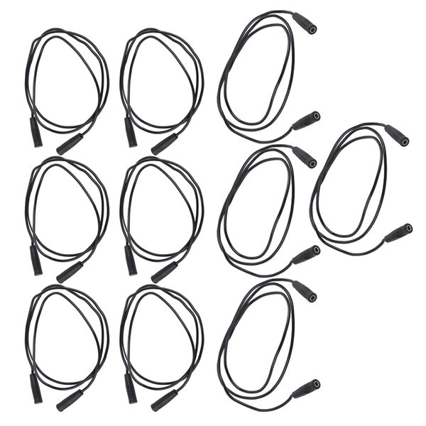 Banana Test Leads 4mm 0.75mm , 10 Pairs Black
