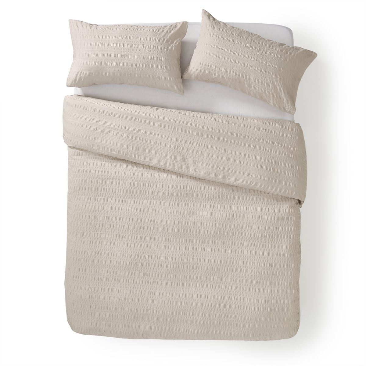 George & Mason - Seersucker Duvet Cover Set - Pumice Stone | Shop Today ...