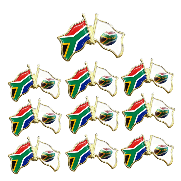 10PK Cricket South Africa Flag Lapel Pin Badge Souvenier Novelty Gift