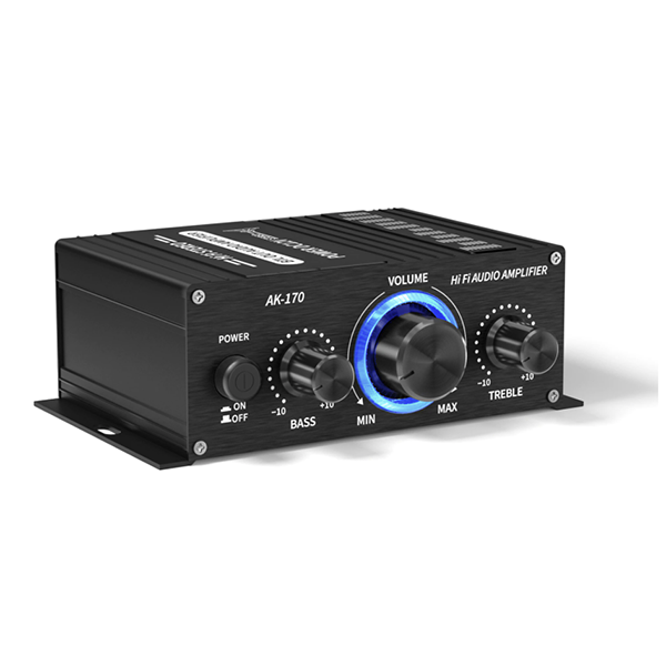 AK170 20W+20W RMS Mini Digital Power Amplifier with DC 12V Power Supply