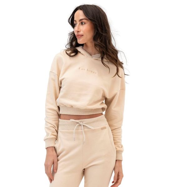 I Am Loved Willow Cropped Hoodie in Cotton Fabric - Available in 2 Colours