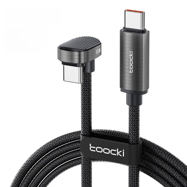 Toocki Double C Super Fast Charging Single Bend 100W Data Cable