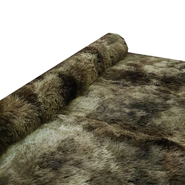 Large Premium Fluffy Carpet/Rug - Coffee Brown Mix