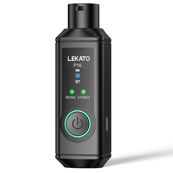 LEKATO Wireless XLR Receiver for Audio Mixer Microphone Speaker PA DJ