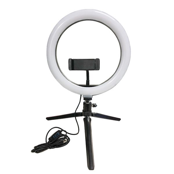 Desktop 10” LED Ring Lights With Stand