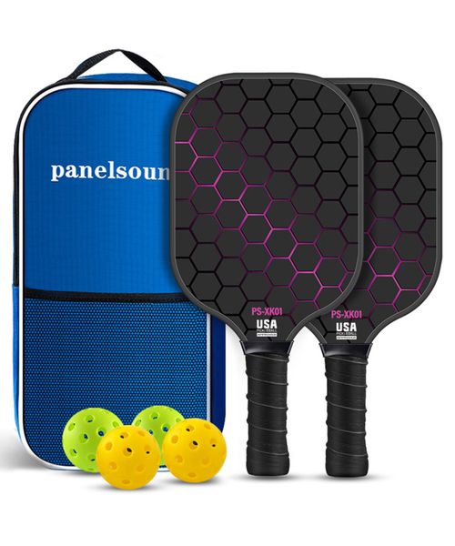 Pickleball Paddles Set, USAPA Approved Lightweight Pickleball Rackets
