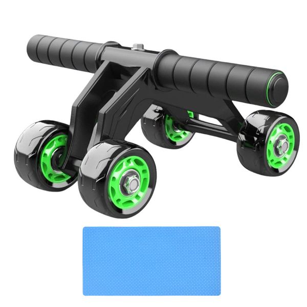 Multi functional four-wheel abdominal fitness wheel+kneeling pad
