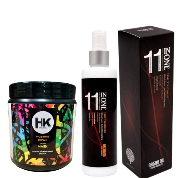 HK Argan Mask 500ml &amp; 11-in-1 Leave-In Repair Treatment Duo