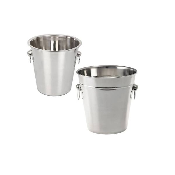 Bulk Stainless Steel 4.5L Ice Bucket Cooler (21x20cm) - Pack of 2