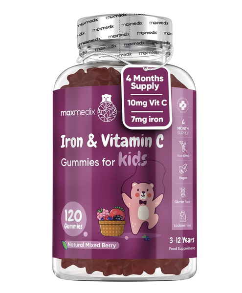 Iron &amp; Vitamin C Gummies for Kids 4 Month Supply